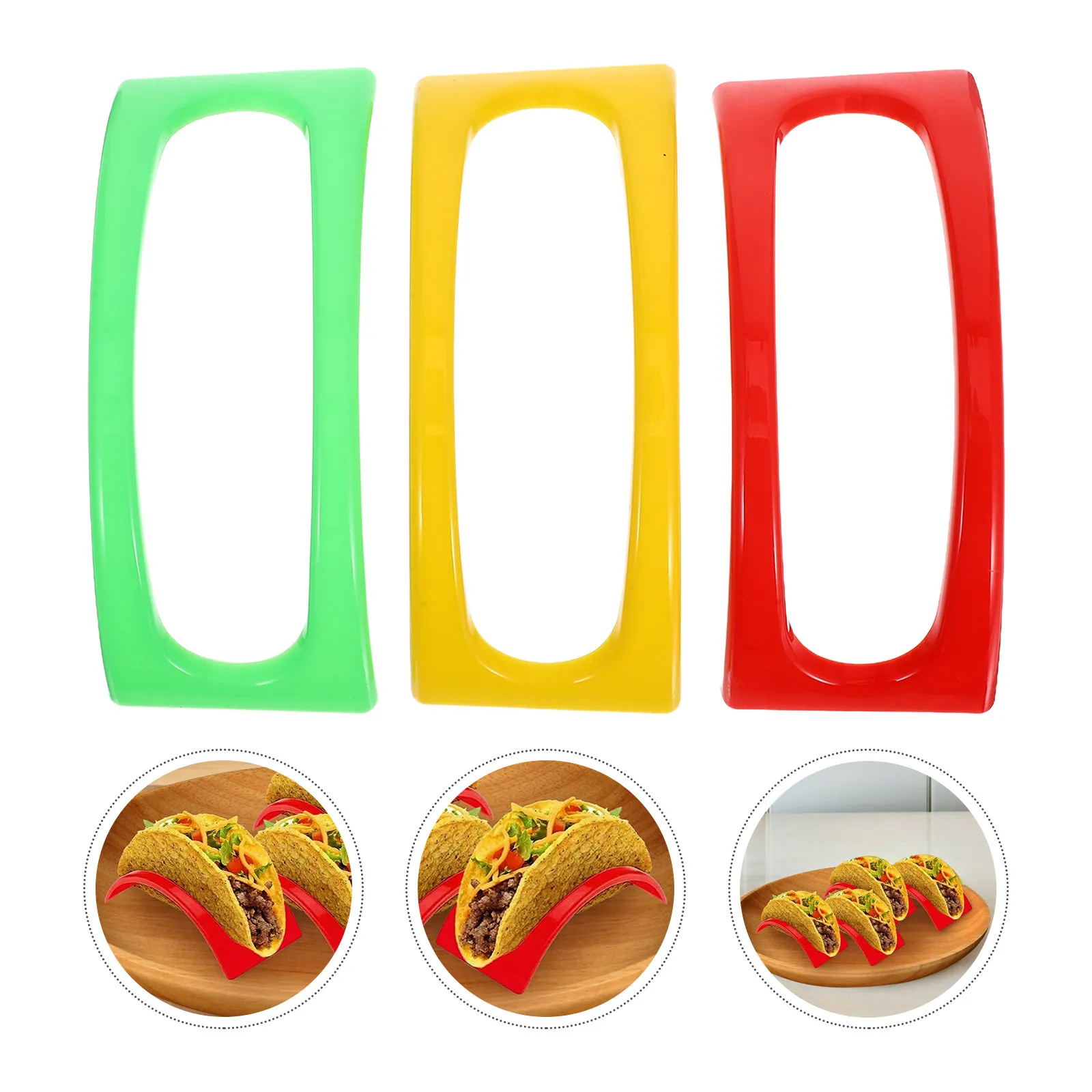 12Pcs Mexican Taco Holder Stand Plastic Burrito Cooling Rack Compact Taco Shell Holder for Home Stand