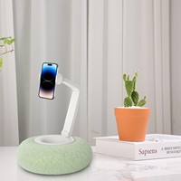 Adjustable Cute Plush Phone Holder With Removable Bowl Plush Bowl With Stand Tablet Holder Plush Bowl With Phone Holder