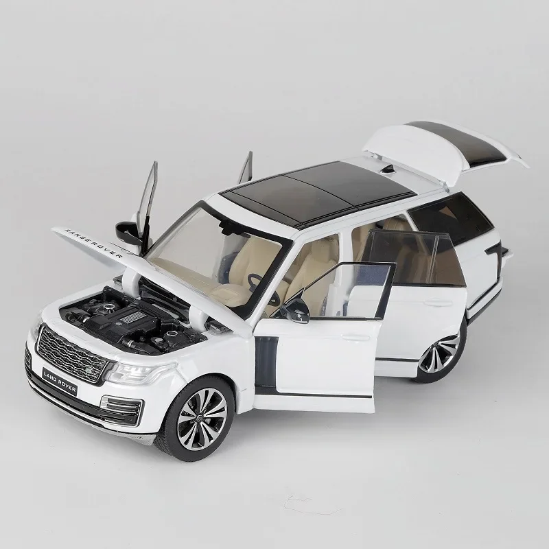 Range Rover SUV 2023 Alloy Model Car 1:32 Toy Diecasts Metal Casting Sound and Light Pull Back Car Toy Vehicle