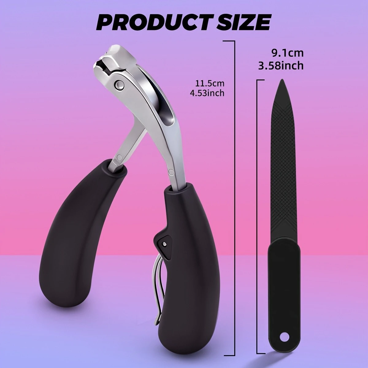 3pcs Complete Foot and Nail Treatment Tools Stainless Steel Nail Care Tools Manual Foot and Hand Care Tools