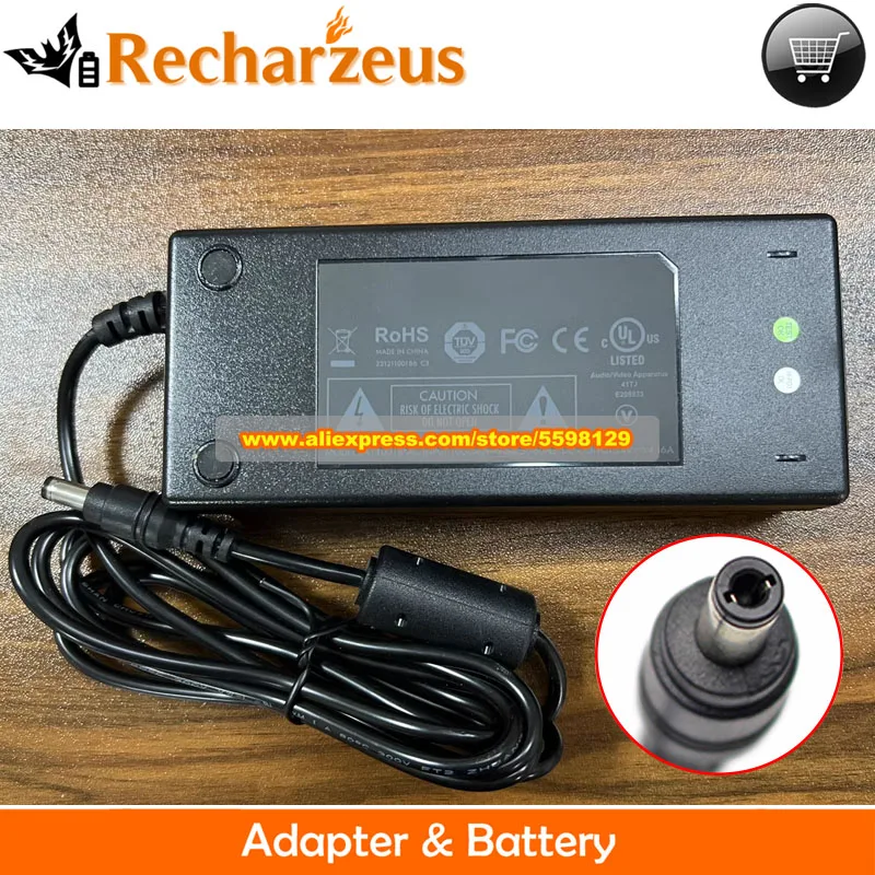 EA11001B AC Adapter 24V 4.16A 100W Charger for Definitive Technology W Studio Micro Sound Bar