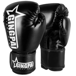 Boxing Gloves Professional Boxing Gloves Men Training Fighting Gloves PU Leather Breathable Karate Kickboxing Muay Women 6 10oz