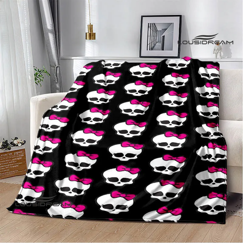 Monster High Anime printing blanket Picnic blanket Warm Flannel blankets bed linings blankets for beds Birthday Gift