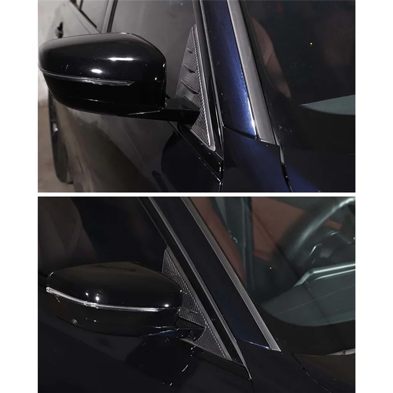 

For BMW 3 Series G20 G28 2020-2023 Real Carbon Fiber A-Pillar Triangle Cover Trim Decorative Exterior Replacement Accessories