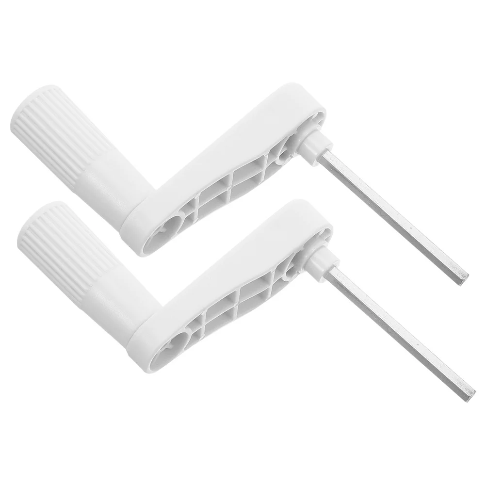 

2Pcs Manual Crank Handle Replacement for Table Lift 6mm Diameter Revolving Knob Plastic Hand Crank for Desk Industrial Machines
