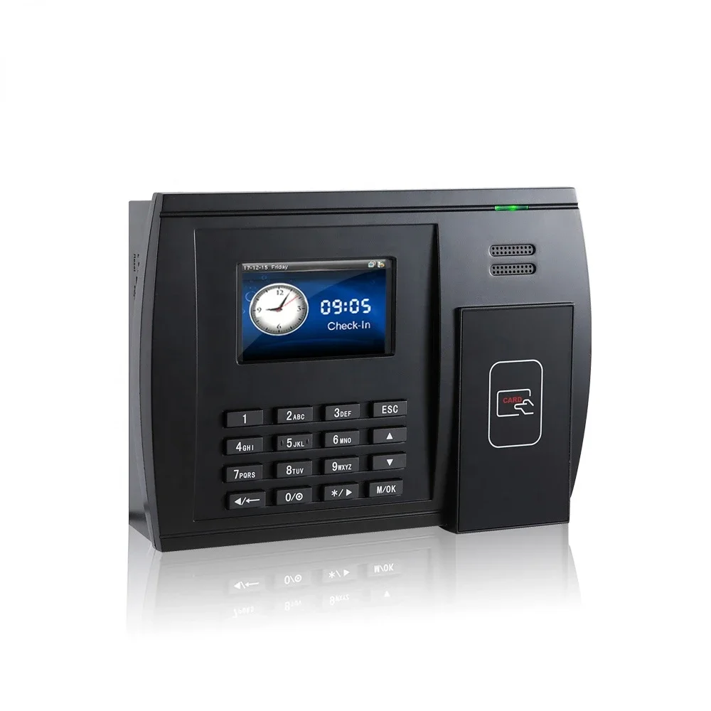 3 inch Punch Card RFID Card Reader Time and Attendance Machine with RFID System