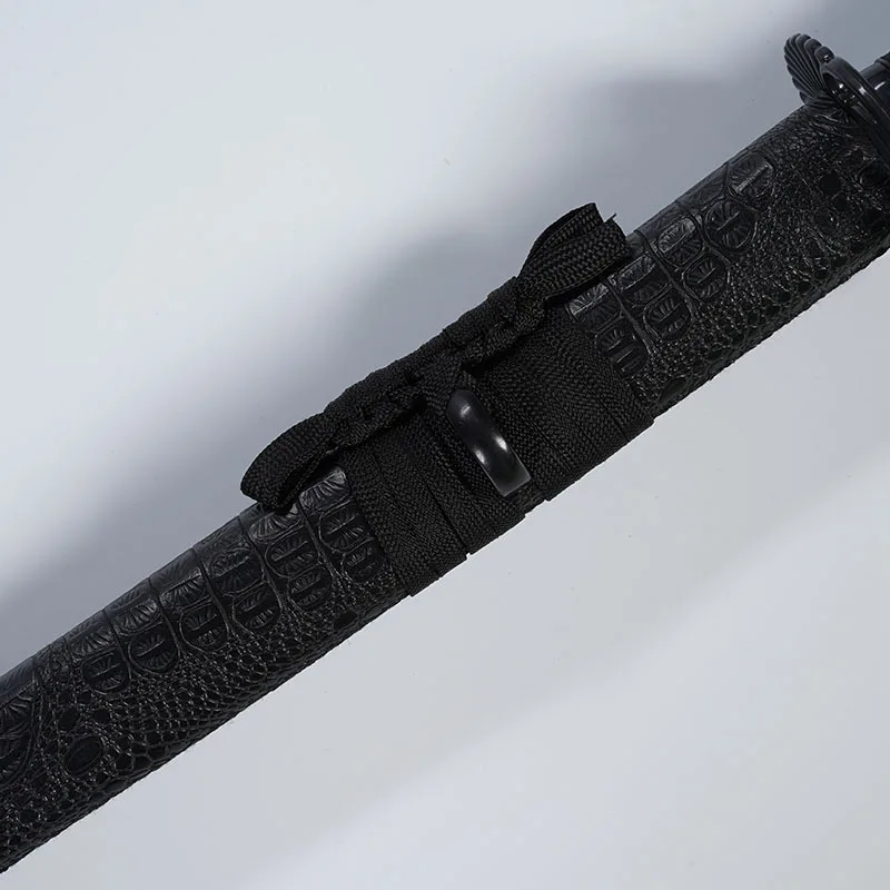 103 cm/40.56in Zwarte Zwaarden Met Schede Cosplay Bamboe Wapens Model Props Training Samurai Collectible Desktop Display Ornamenten