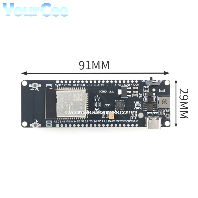 Płytka rozwojowa ESP32 z WiFi, Bluetooth, kompatybilna z protokołem BLE, uchwyt na baterię 18650, do nauki, ewaluacji i sterowania przemysłowego. — zdjęcie produktu 4