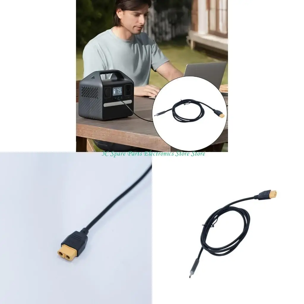 

SZ Type C Male to XT60 Female Connector Cable 140W Charging Cord Wire for High Current Charging of Models and Toy 1m