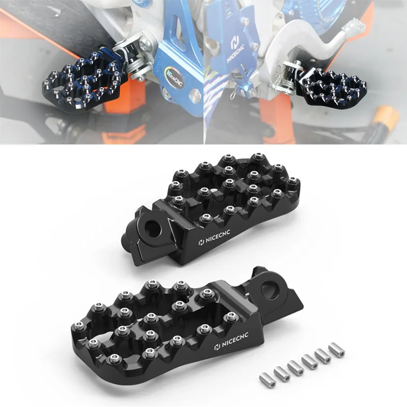 Offset Foot Pegs Footrest Footpegs 12mm Lower For Yamaha YZ125X 2017-2025 YZ250X YZ250FX YZ450FX 2016-2023 YZ125/250 WR250F/450F