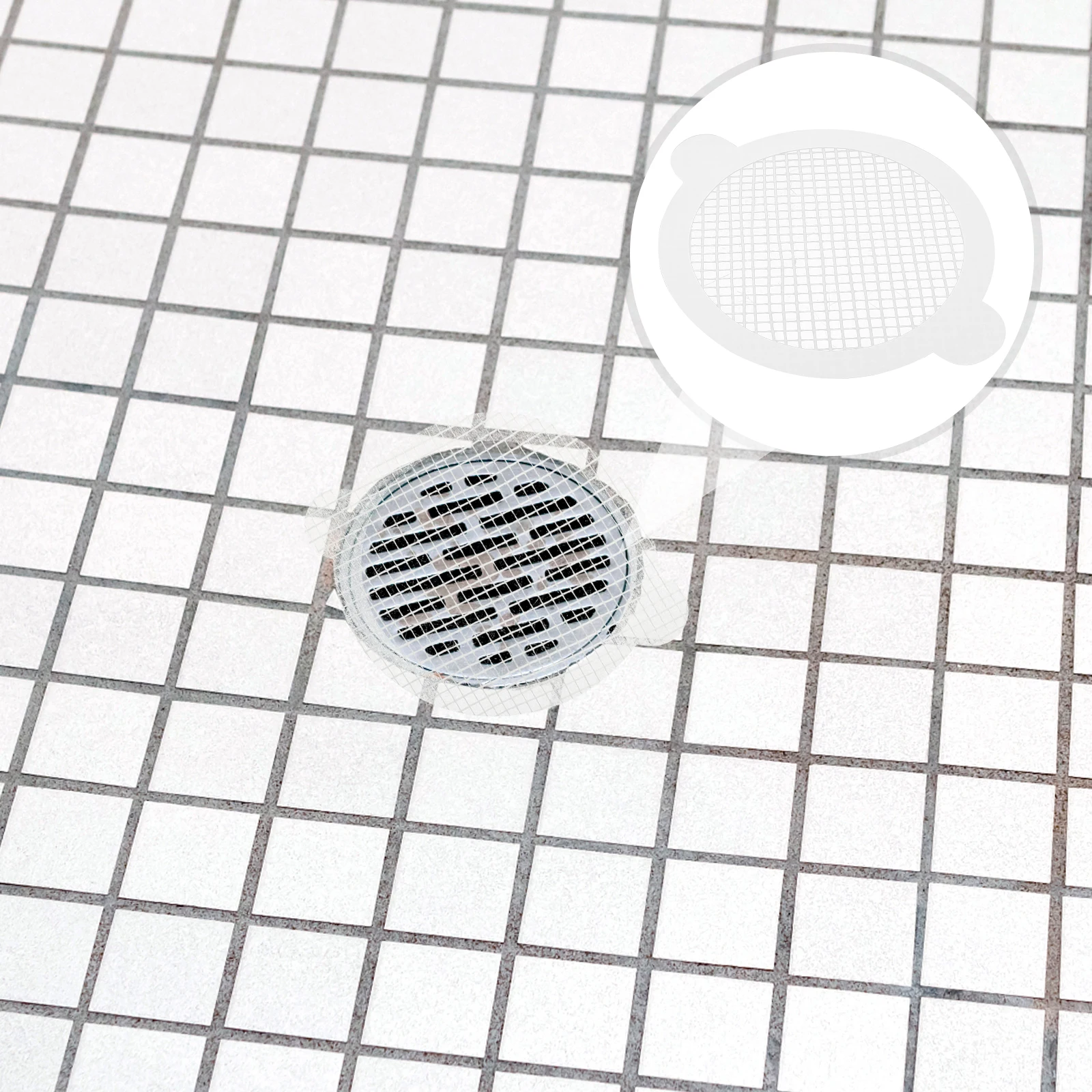 

30 Pcs Pest-proof Floor Drain Stickers Hair Catcher Disposable Mesh Cover Shower