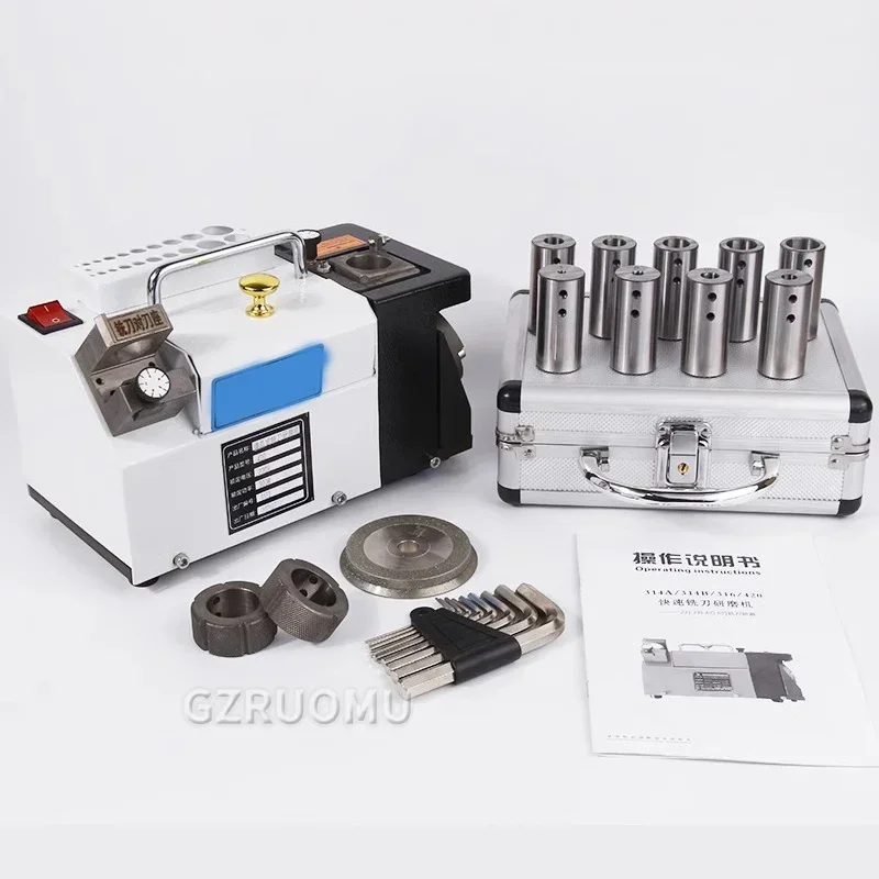 

3-14mm Carbide Drill Bit Sharpener - GD-314 Portable Milling Cutter Grinding Machine 110V/220V 300W