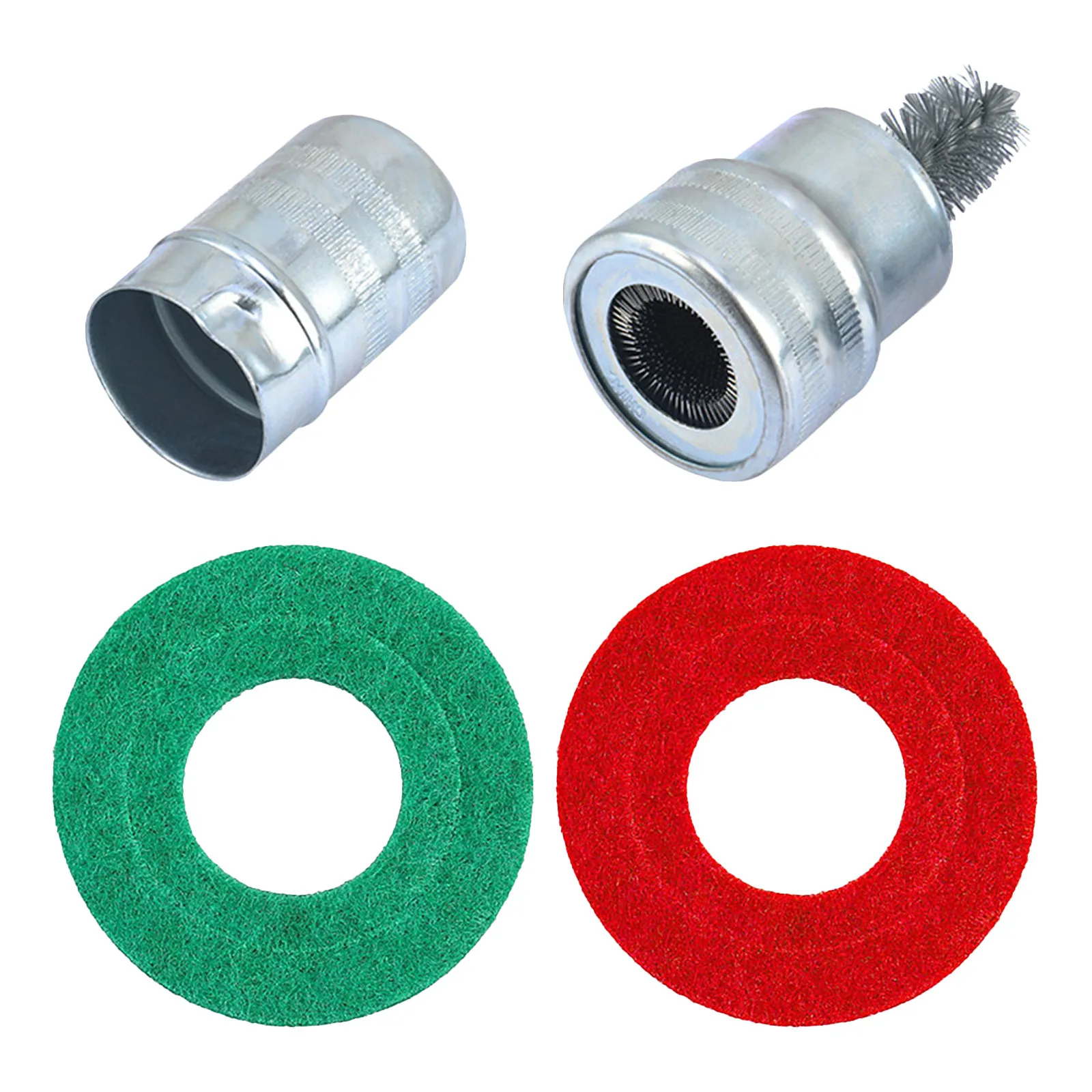 1Set Car Battery Terminal Brush Heavy Duty Steel Wire Cleaner Contoured Grip Car Tool Battery Post Maintenance Wheel Rim Tire
