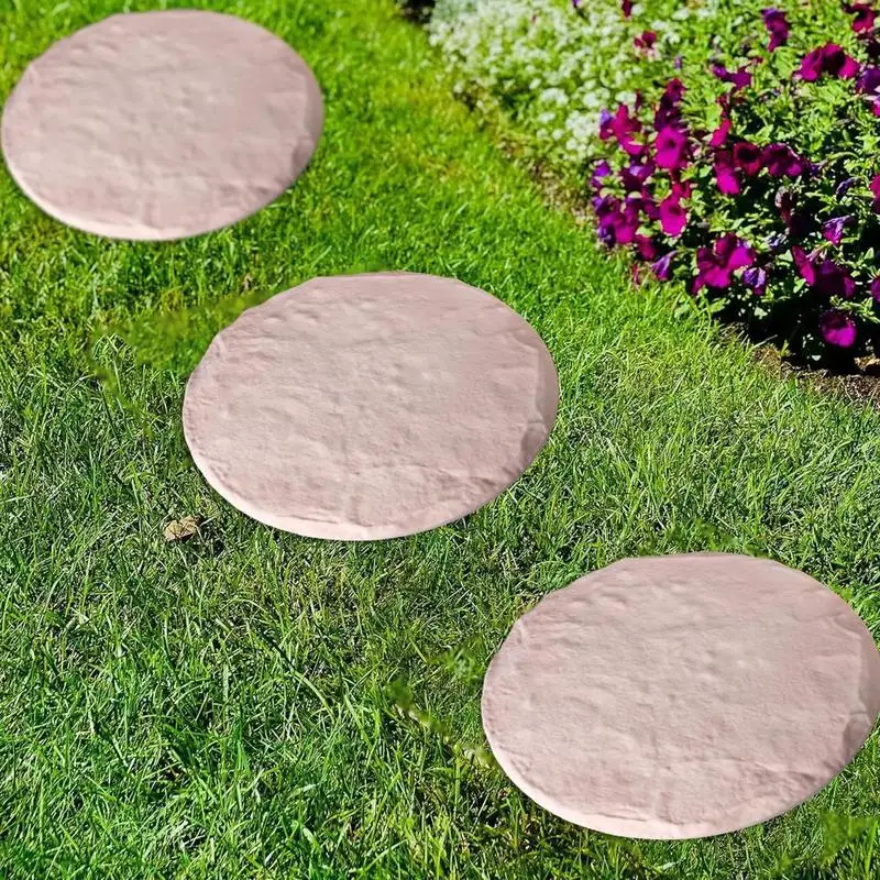 Stepping Stones Outdoor Pathway Pavers Stepping Stones Large Stepping Stones Landscaping Step Stones 4 Pcs Decorative Stones