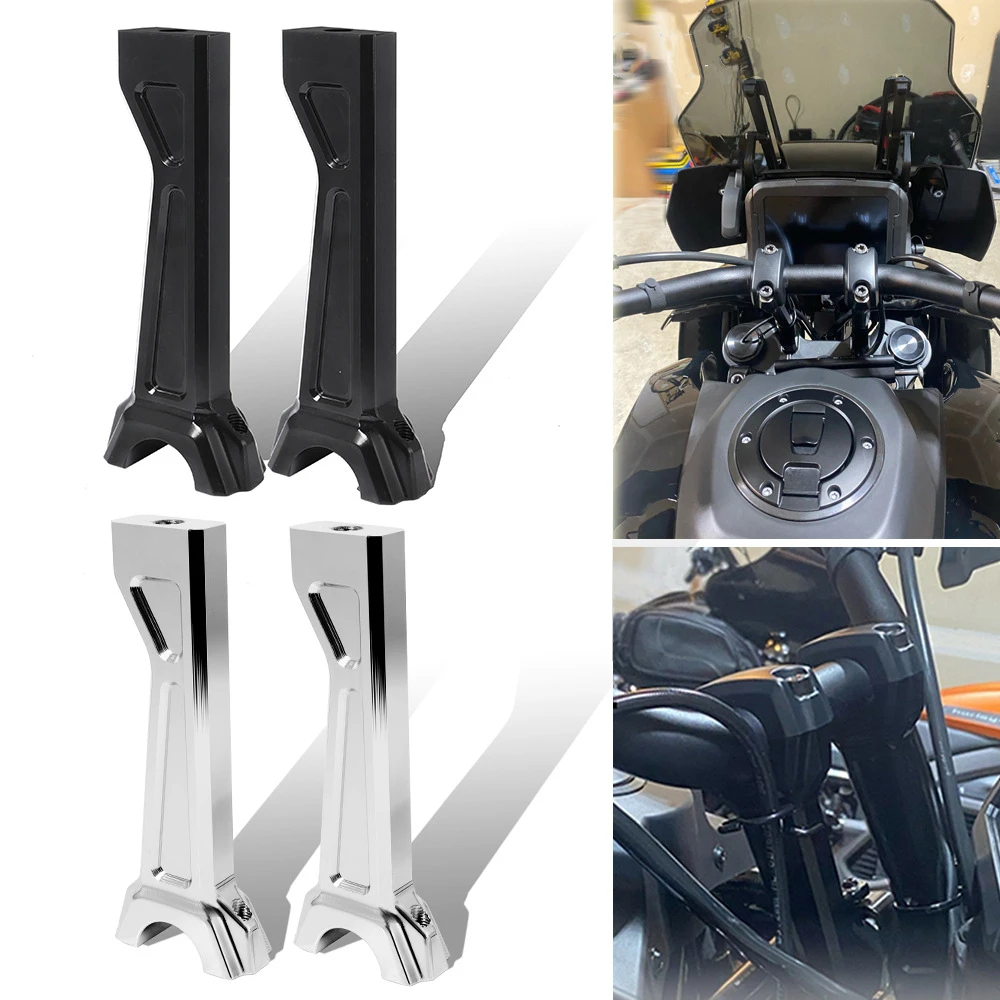 Chopper Style Motorcycle Raised 160mm Handlebars Riser Clamps Brackets For Harley Pan America 1250 Adventure Vintage Conversion