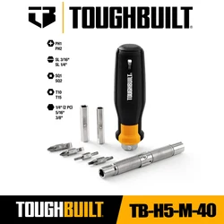 TOUGHBUILT TB-H5-M-40 12-in-1 Multi-Bit Driver Hand Tools Accessories Toughbuilt Hand Tool