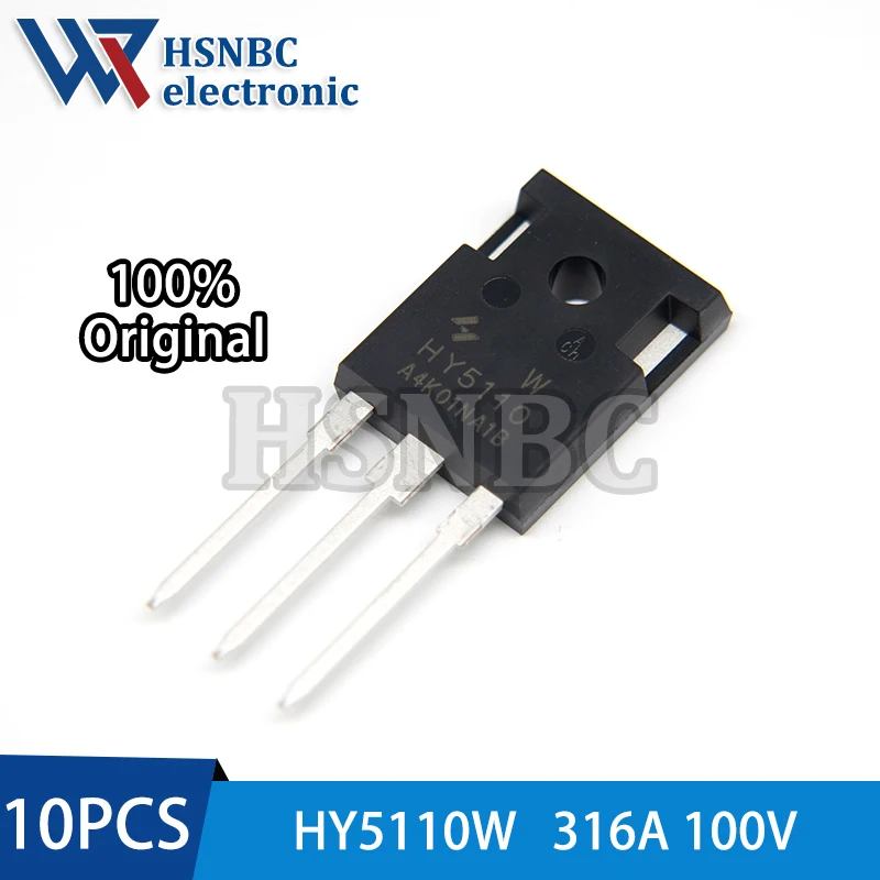 

10PCS HY5110W HY5110 TO-247 316A 100V N-Channel Power MOSFET Transistor 100% New Original