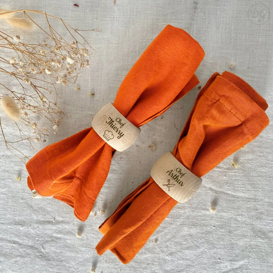 

Personalized Wooden Napkin Ring Custom Table Napkin Rings for Wedding Gifts for Guests Christmas Gifts Birthday Gift