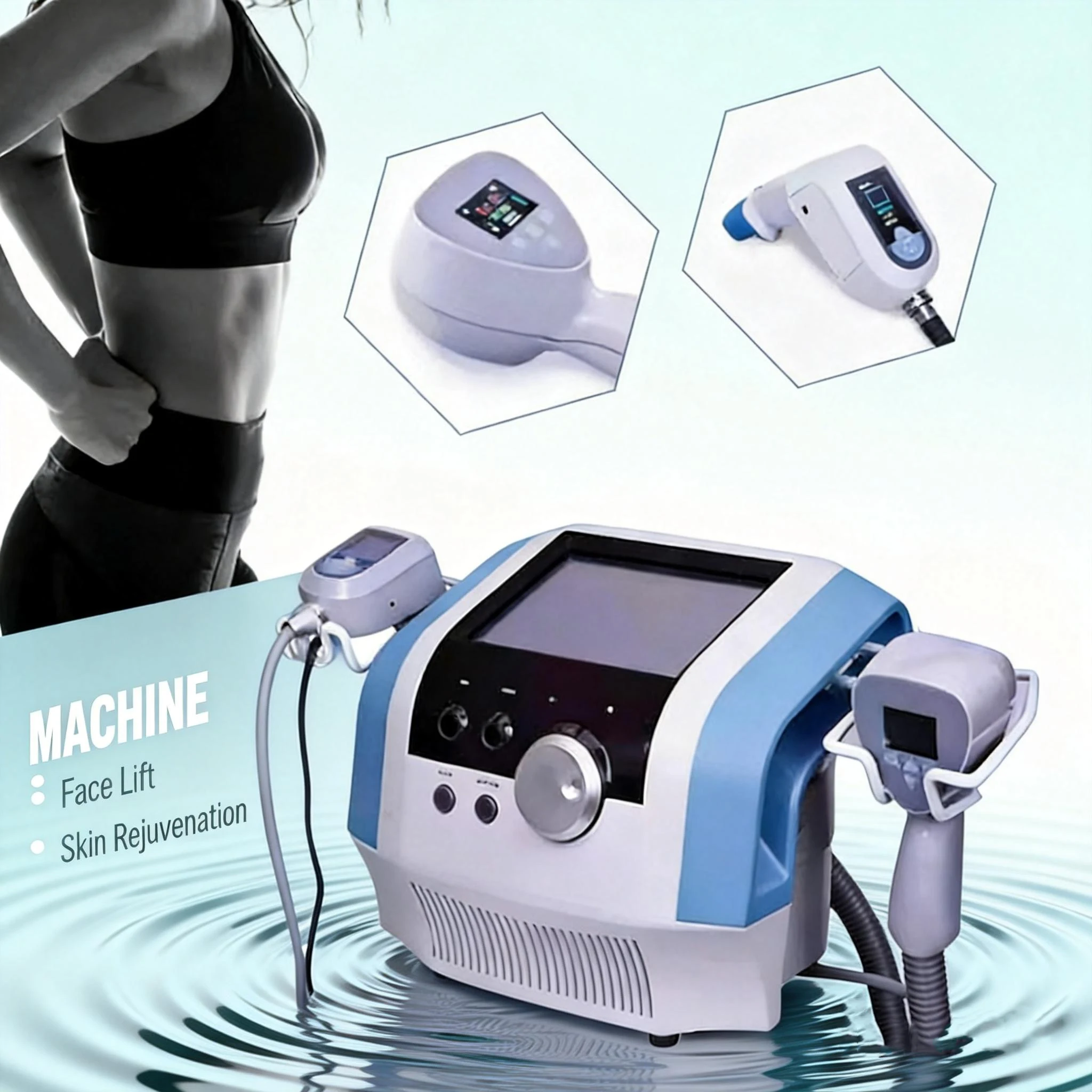 2-in-1 Unipolar Facial Rejuvenation and Firming Super 360 Face Lift Activating Collagen for Beauty Salon Use