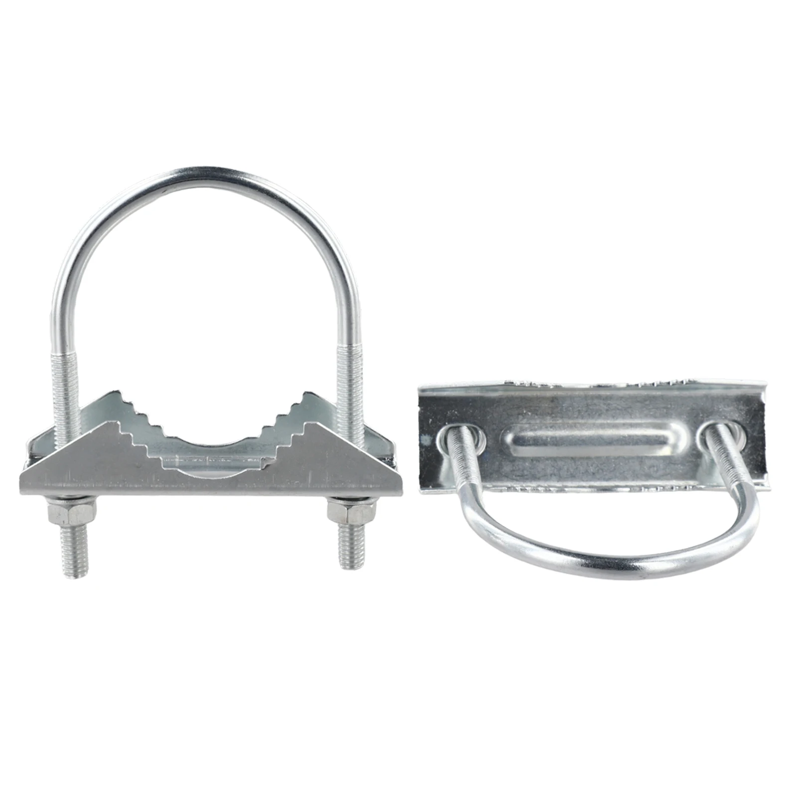 2Pcs U-bolzen Mast Clamp Pole Halterung Rohr Halterung Für CB Ham TV Für Yagi Wifi Antenne Antennen satelliten Masten Wand Halterung Befestigung
