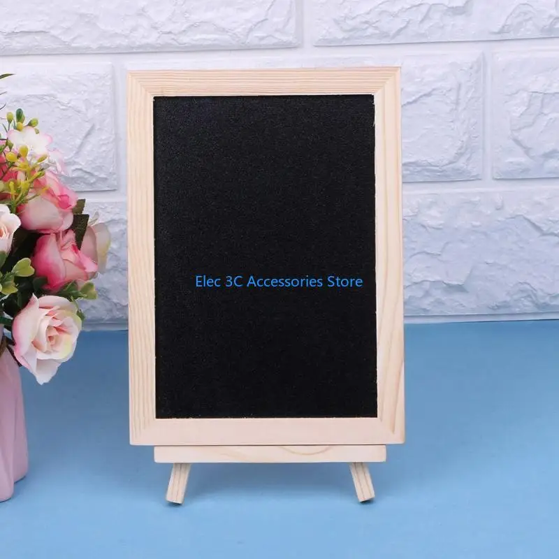 Y51A الخشب منضدية السبورة مزدوجة الوجهين السبورة رسالة مجلس الأطفال لعبة أطفال