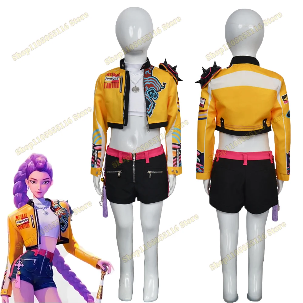 

Children Cosplay Performance Costume Outfit K-POP: Demon Hunters Rumi Group Concert Halloween Clothes Outfit Size 110-160