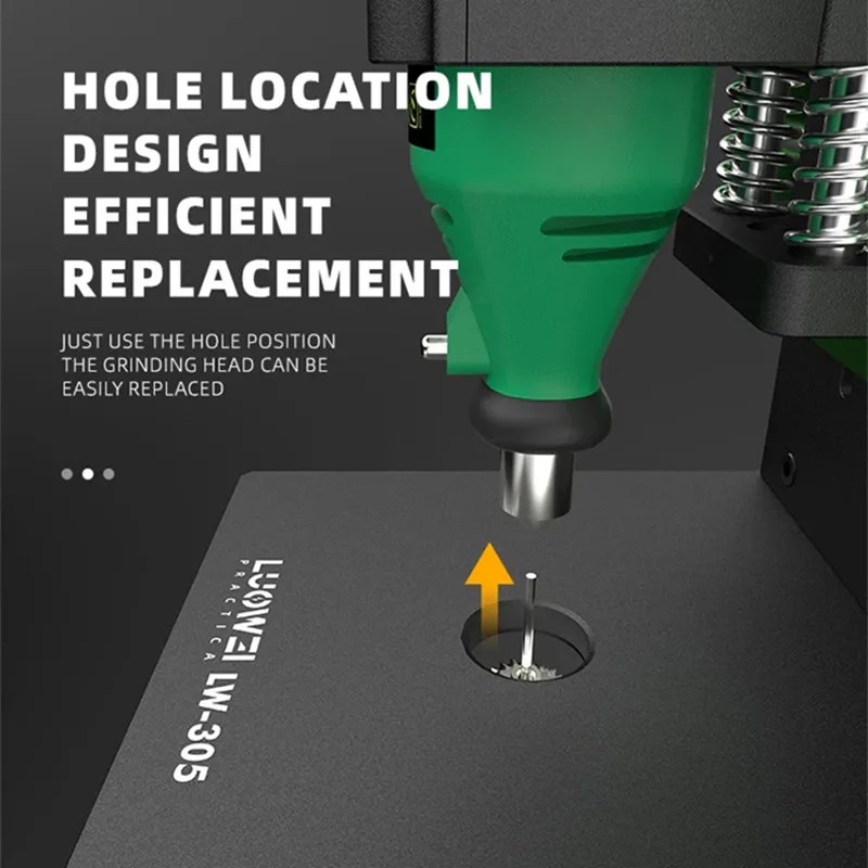 LUOWEI Screen IC Dual-Axis Grinding Platform for Phone Repair LW-305 High Precision Adjustable Speed Camera Frame Chip Grinder