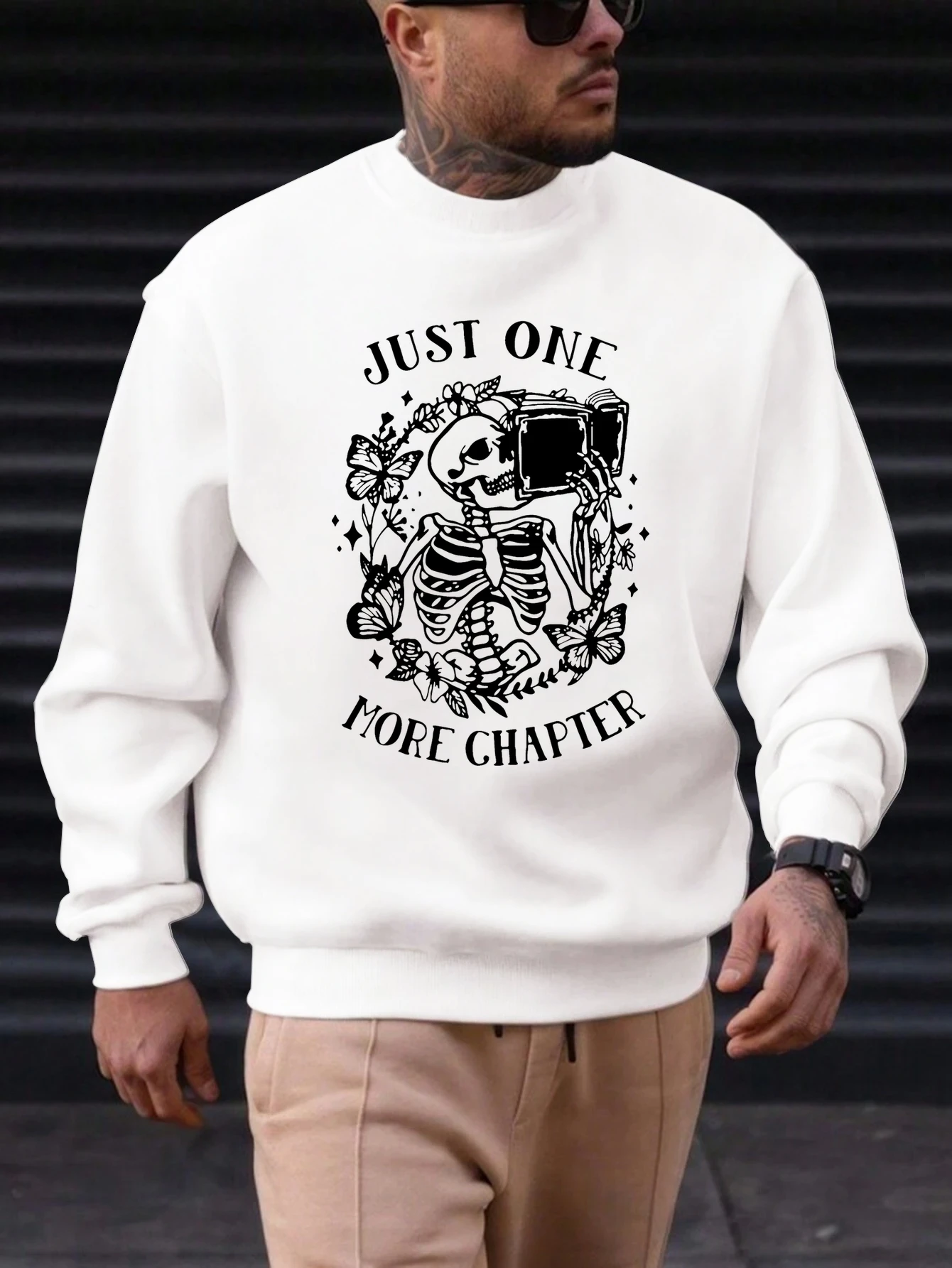 

Men's Cotton Crewneck Sweatshirt Graphic Printing 2025 New Trending Fashion Casual High Quality Top Clothing