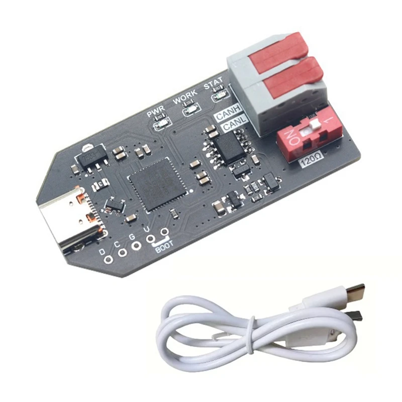 ABZY-USBCAN USB To CAN Converter CANABLE Transceiver Debugger Protocol Analyzer Socketcan Compatible SLCAN Support CAN FD