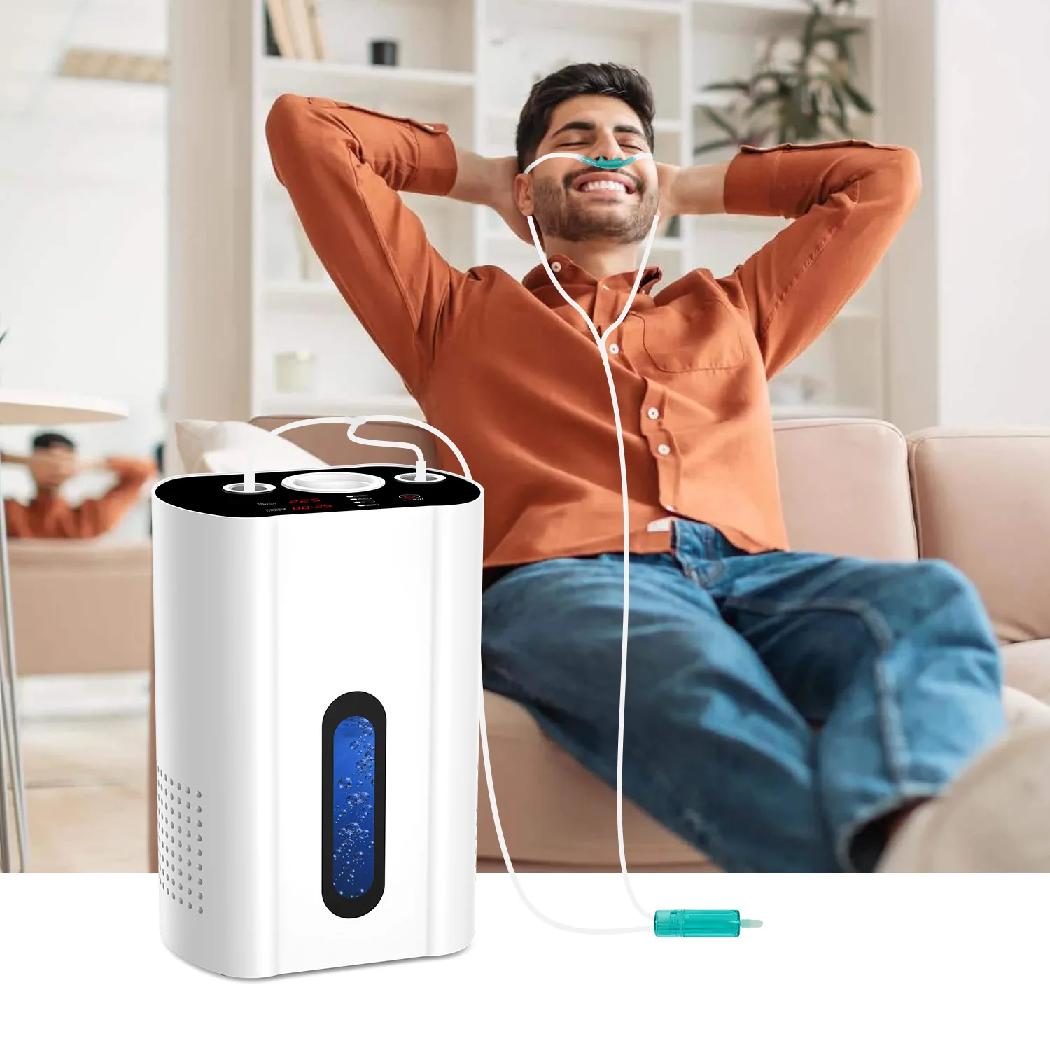 Molekularer Wasserstoff-Inhalator 225ml/min H2 O2 Generator Hochreiner Wasserstoff-Inhalator PEM Wasserreiniger für Zuhause und Wellness – Detail 6