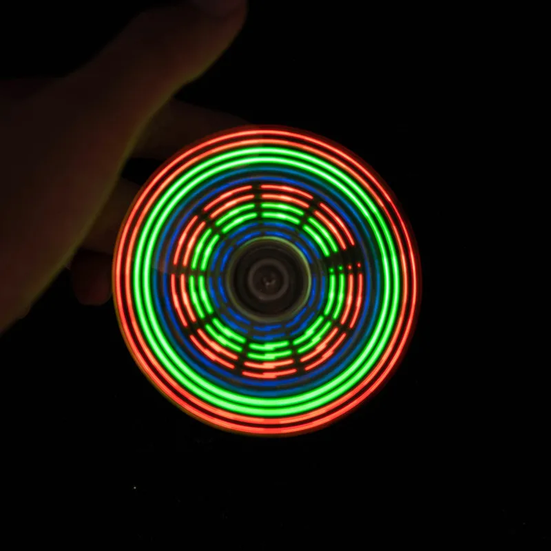 Three-leaf Fidget Spinners Making Kit LED Glow Gyro Electronic DIY Bulk Welding Making HU-003