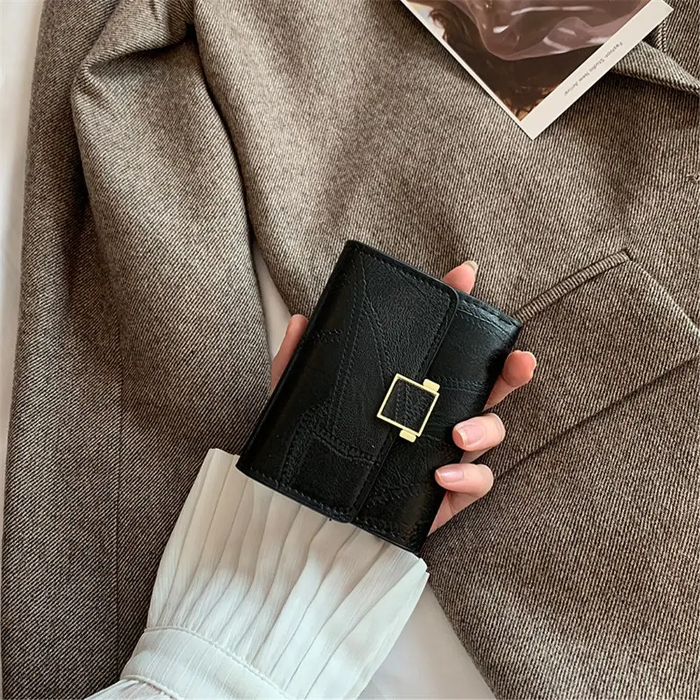Frauen Brieftasche Vintage kurze Leder kleine Geldbörse Mini weibliche Mode Multi-Card-Karten halter Münz geldbörse multifunktion ale Clutch-Tasche – Detail 5