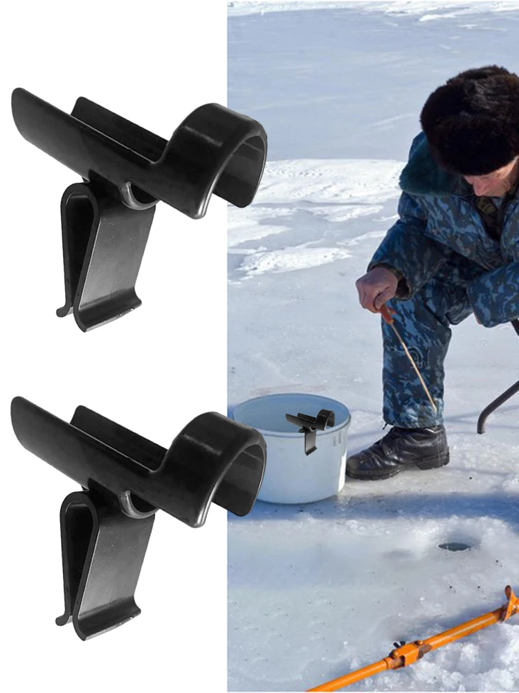 2Pcs Angelrute Rack Angelrute Halter Multifunktionale Eimer Stange Halter Angelrute Werkzeug Eis Angelrute Stange Racks