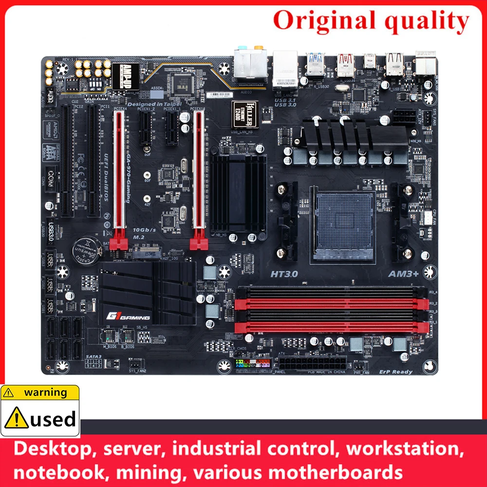 GA-970-GAMING 970-Soquete de Motherboards Gaming, AM3 + DDR3, 32GB, Desktop Mainboard, SATA III, USB 3.0