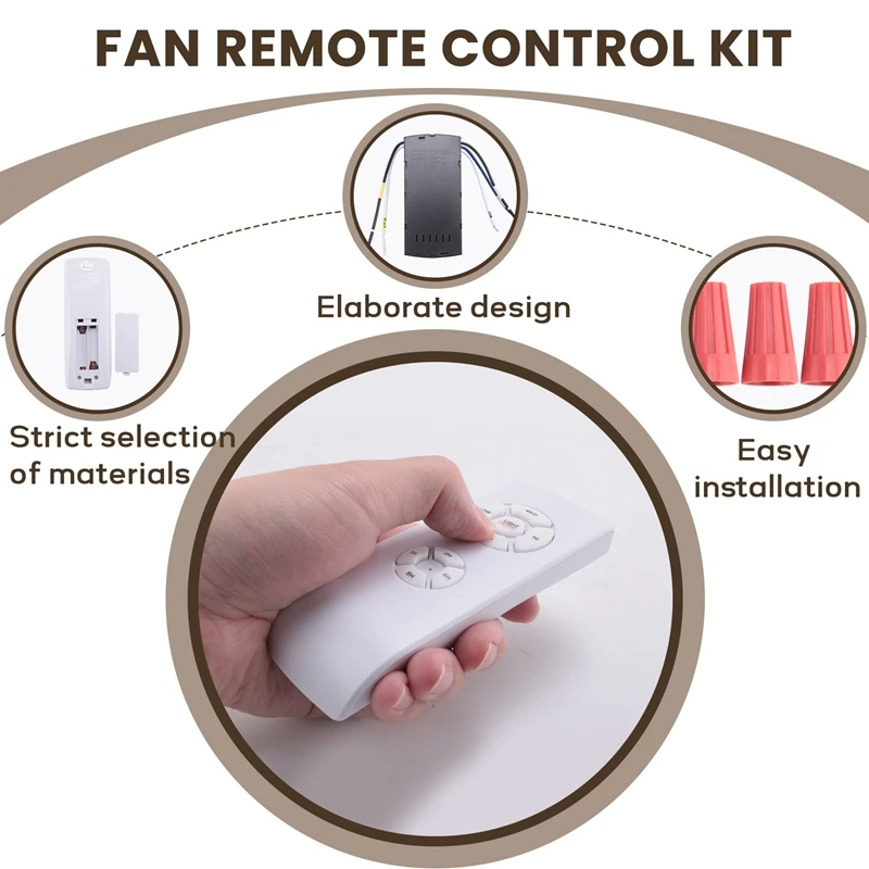 Universal Ceiling Fan Lamp Remote Control Kit AC 220V Timing Setting Switch Adjuste Wind Speed Transmitter Receiver-A23R