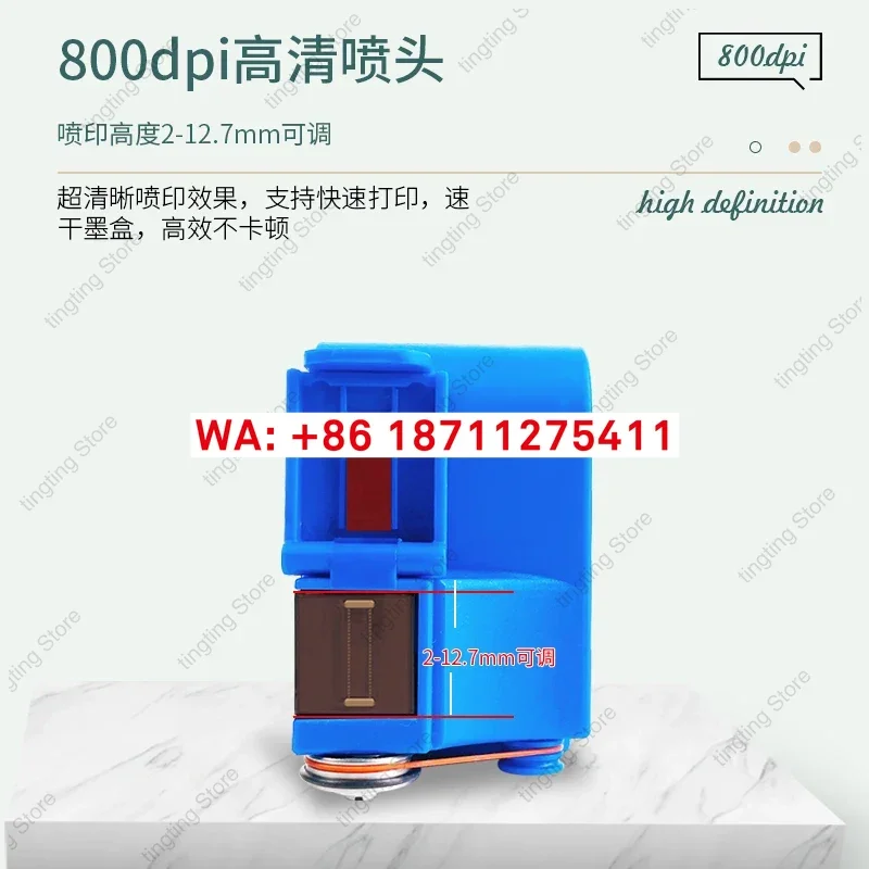 Smart mini handheld inkjet printer small manual marking production date coder marking large font large character date