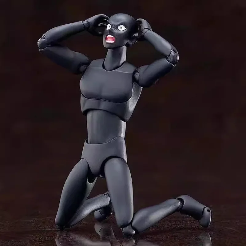 ชุดฟิกเกอร์นักสืบโคนัน ชุดผู้ชายในชุดดำ figma SP001 และโคนัน figFIX โมเดลแอคชั่นอนิเมะที่สามารถปรับท่าทางได้ และรูปปั้นโคนันท่าทางคงที่