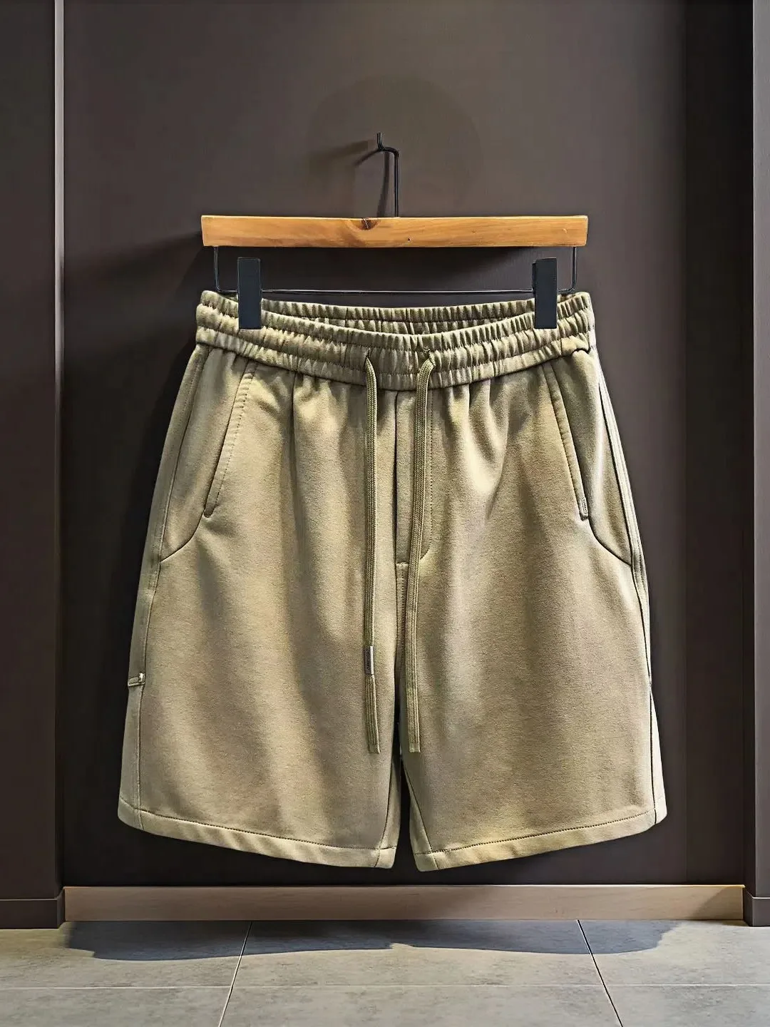 

Men's Casual Sports orts mat American Sle Summer Heavyweight Loose Fit Straight Leg Five-Quarter Pants