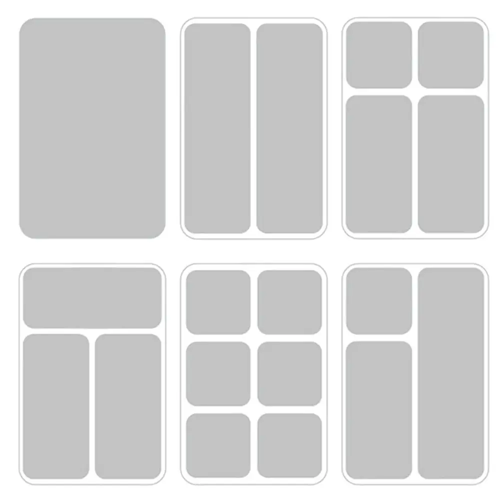 1 قطعة جديد درج الجدول مكتب التخزين المنظم شفافة مستطيلة ماكياج المنظم صندوق S/M/L/XL حاوية مجوهرات واضحة #1