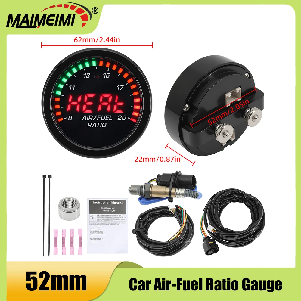 

52 мм LSU 4,9 0258017025 Датчик кислорода AFR Датчик контроллера Датчики автомобиля 30-0300 X-серии Широкополосный O2 Комплект датчиков соотношения воздуха и топлива