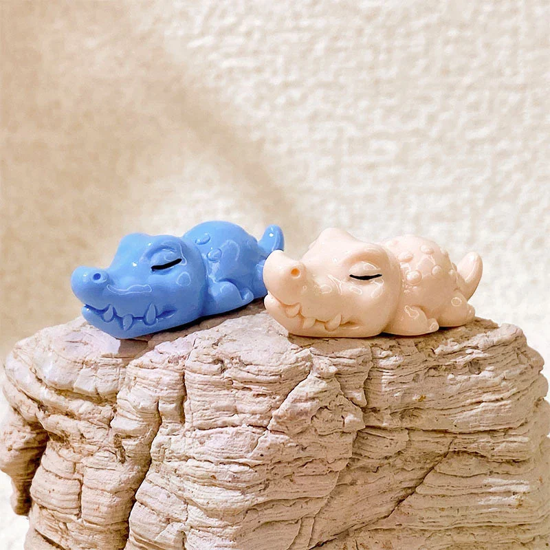 Kleine Krokodil Mousse Form Silikon Form Tier Cartoon Dreidimensionale Mini Ornamente Form