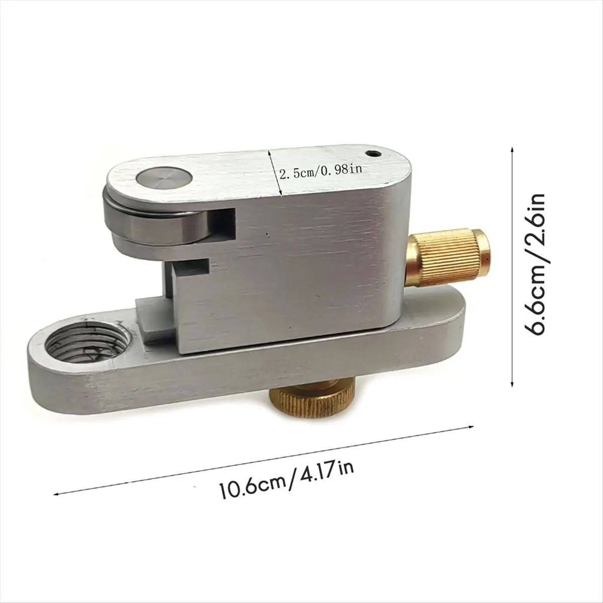 TUREBG Violin Purfling Groover Jig Violin Edge Soundhole Router Guide Tool Violin Making Luthier Tool Silver