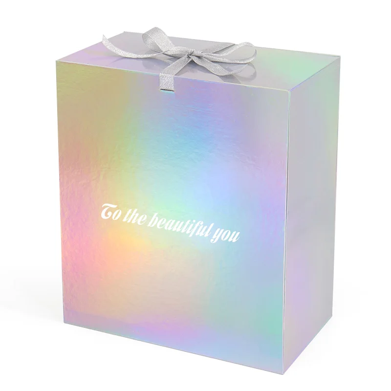 2025.Luxury Silver Laser Double Side 25 Days Beauty Advent Calendar Box Packaging With Ribbon - Image 2