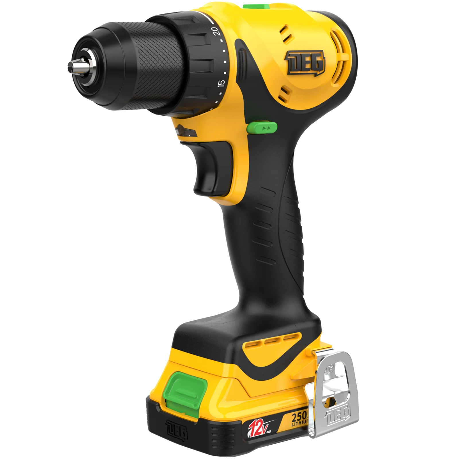 

Портативная электрическая дрель DEGLASERS 12 В с перезаряжаемой литий-ионной батареей, прочный ручной беспроводной комплект отверток, крутящий момент 35N