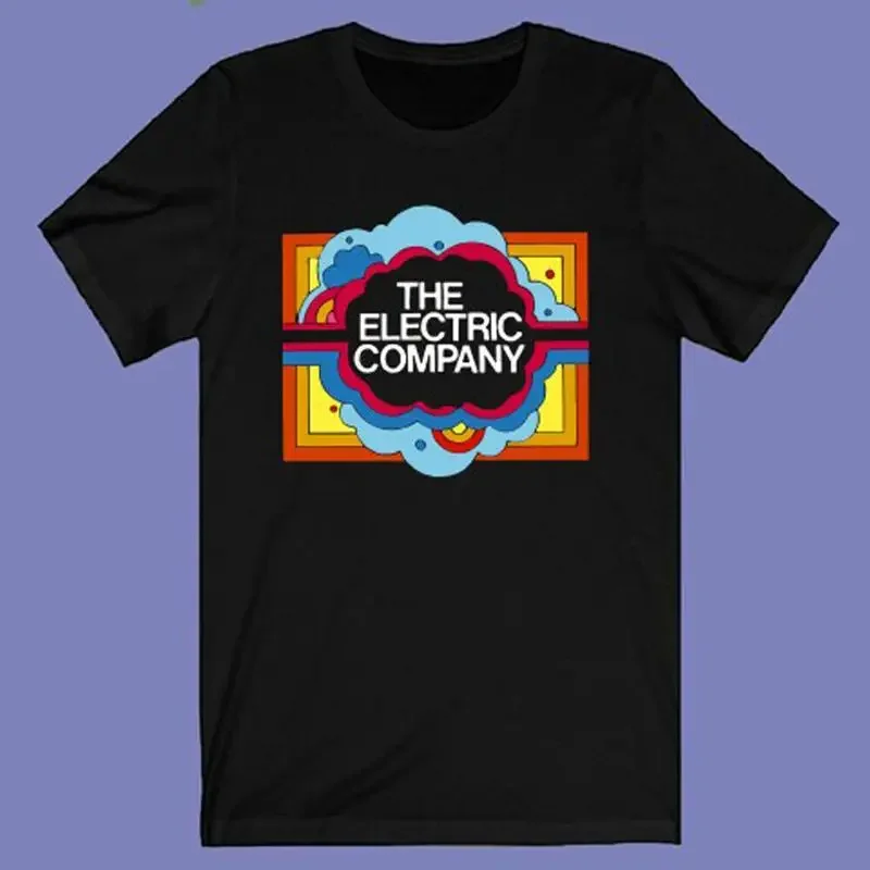 The Electric Company Children TV Show Men's Black Size S-3XL T shirt