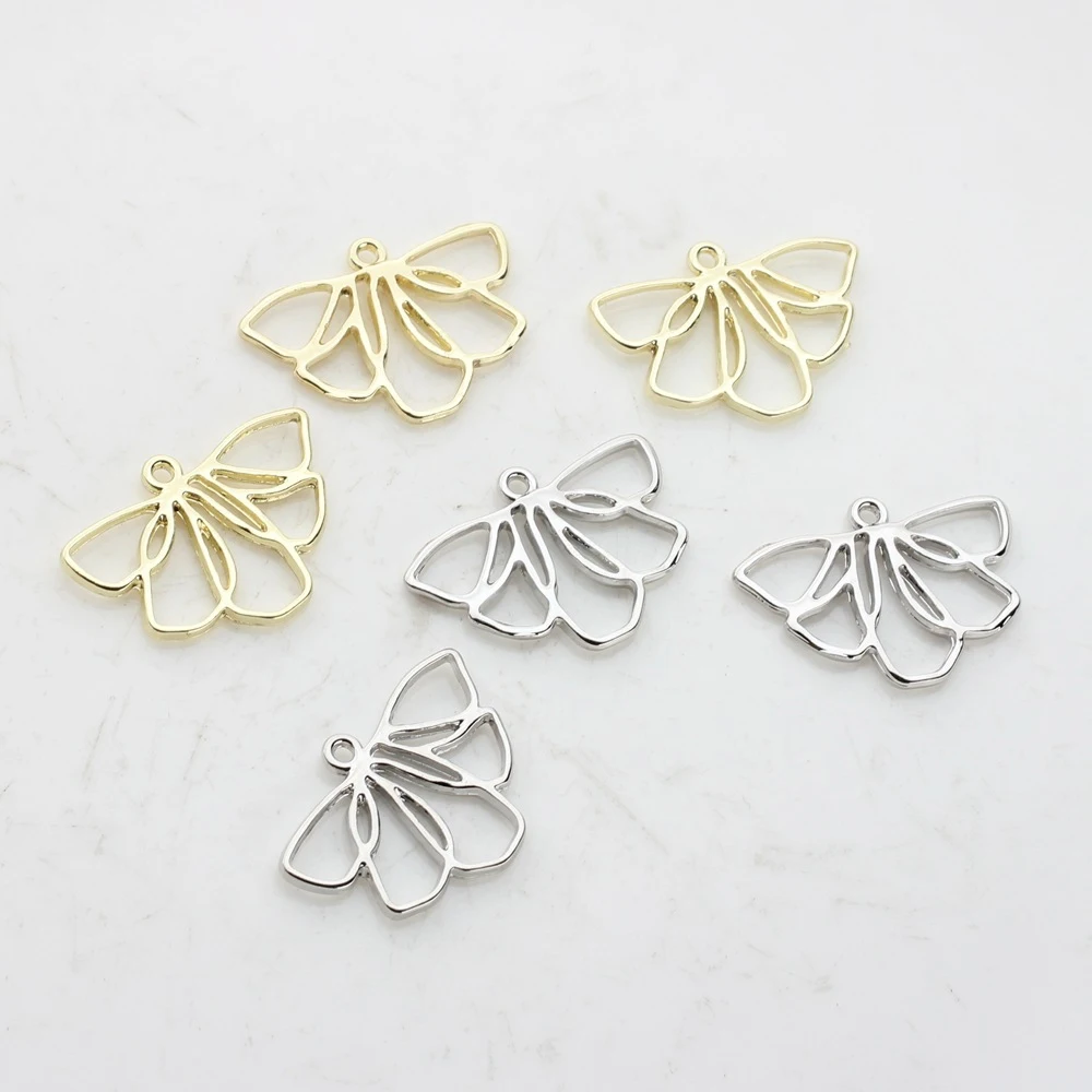 10pcs Fashion Hollow Out Flower Shape Pendant DIY Handmade Jewelry Making Accessories Earrings Necklace Bracelet Ornament Craft