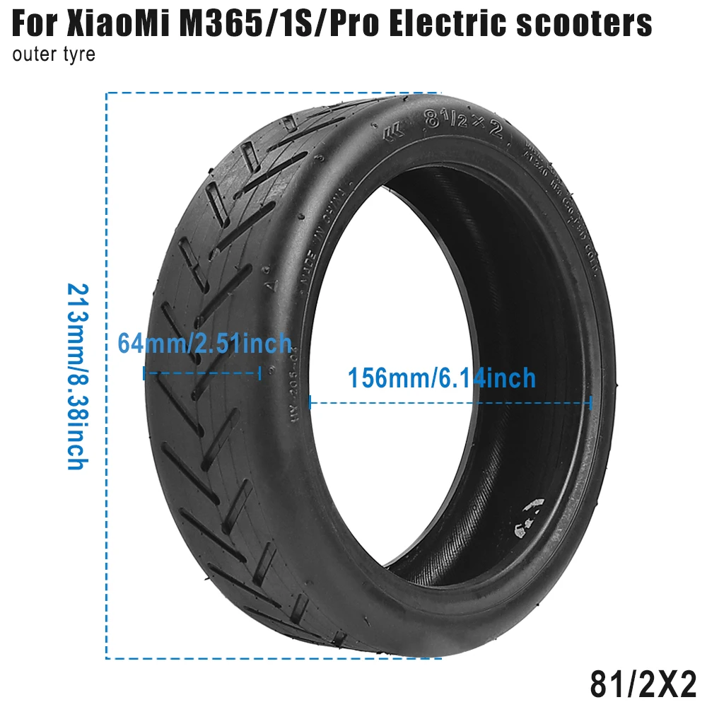 Für Xiaomi M365 Pro 1S Pro 2 Elektroroller 8,5 Zoll Verschiedene Vollgummireifen Offroad-Rad 8,5\" Schlauchreifen Außenreifen Reparaturteil – Detail 5