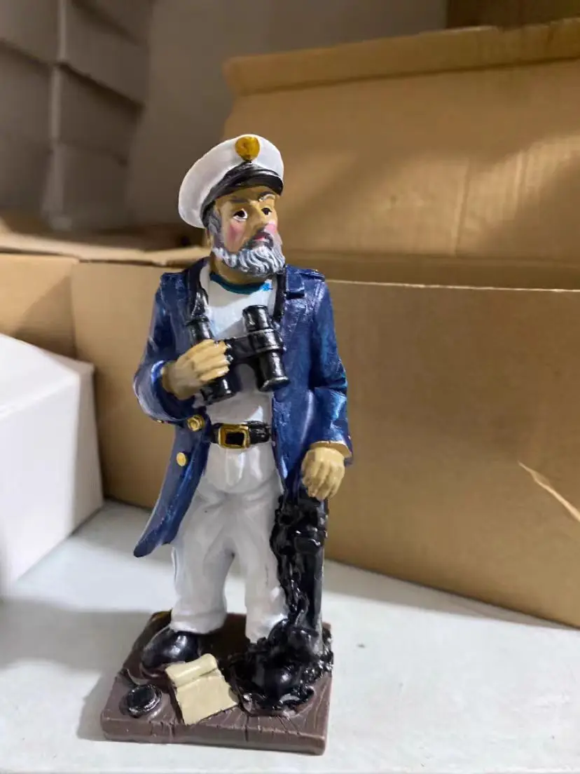resin figure mental psychological sand table game box court therapy Marine worker captain sailor 3pcs/set