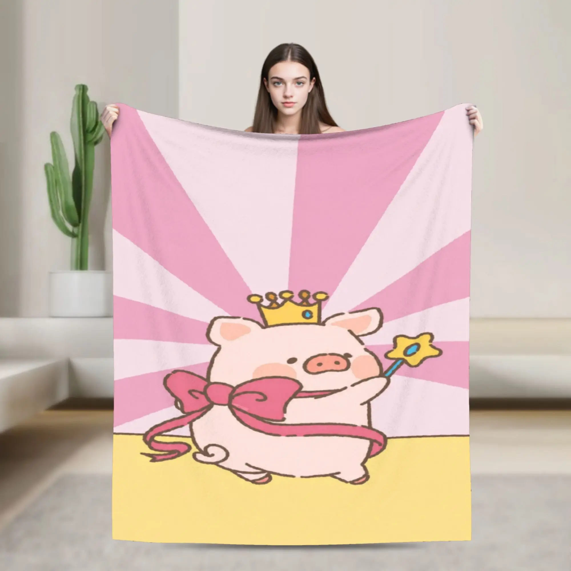 LuLu pigs  Blanket Super Soft Cozy  Throw Blankets for Sofa 50x60 Inch Multiple Sizes Rug Piece