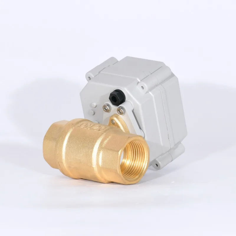 Electric two-way valve Three-wire two-control Three-wire one-control Automatic brass two-way copper ball valve Fine small valve